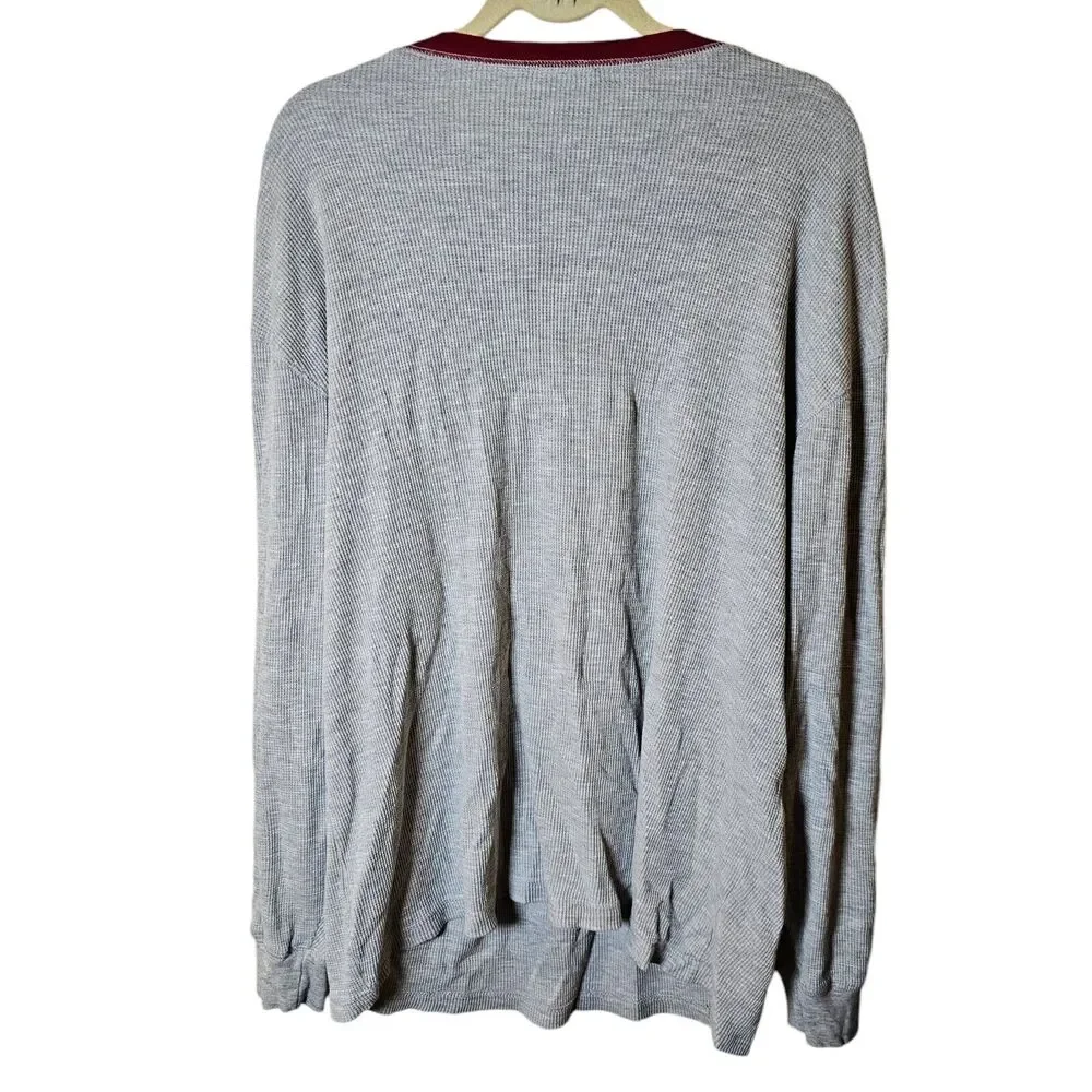 Disney Snow White Thermal Long Sleeve Gray Pajama Top - Picture 4 of 13